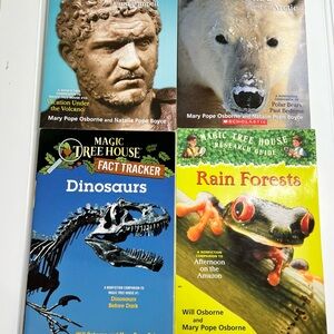 Scholastic Magic Tree House Fact Tracker Set 4 books